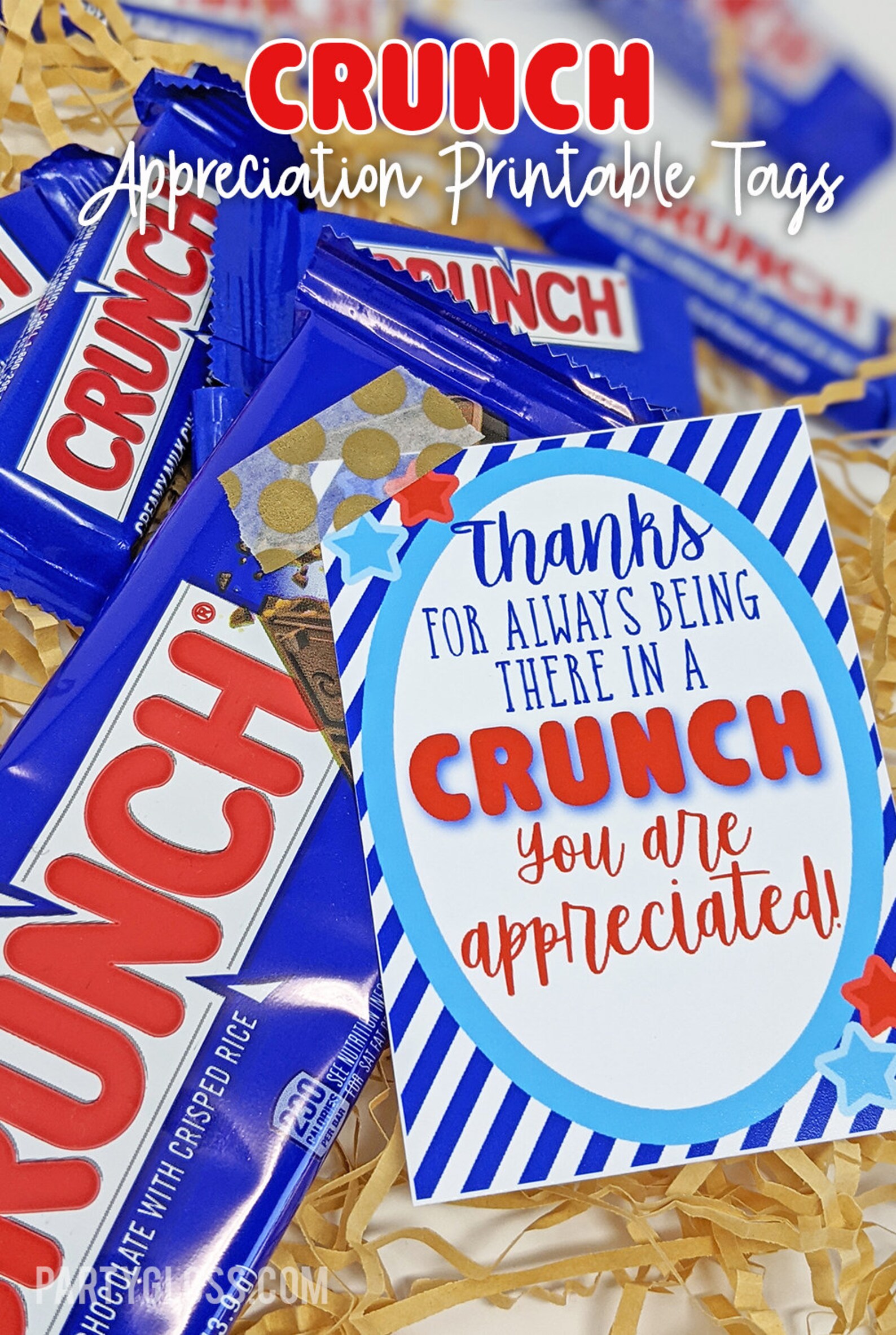 Crunch Appreciation Printable Tag Printable Crunch Tags | Etsy