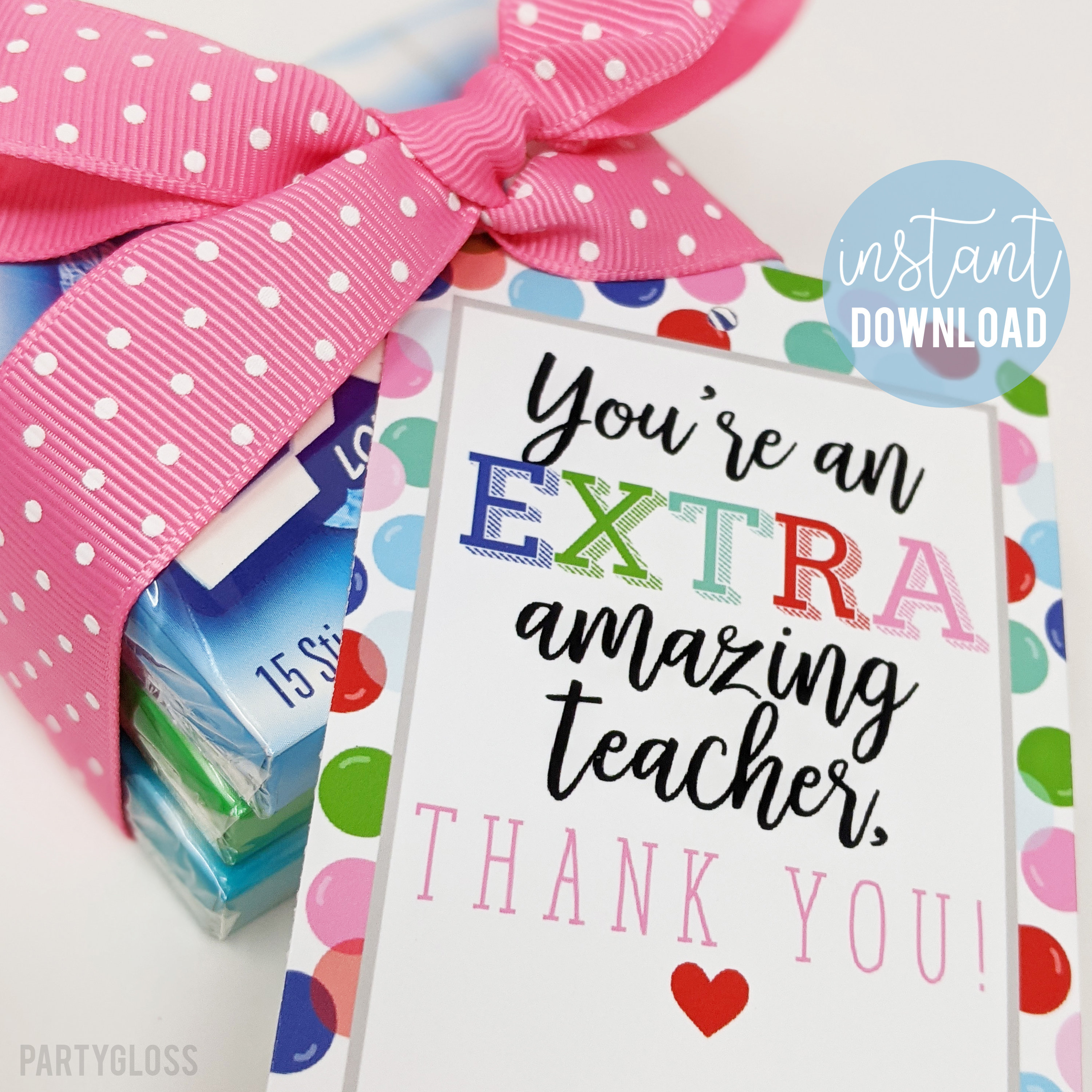 Andaz Press 20-Pack Teacher Appreciation Classic Gift Tags with String Teacher Appreciation Tags Back to School Gift Tags for Teacher Appreciation