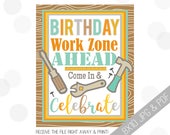 Tool Party Printable Sign Tools Welcome Sign Tools Door - Etsy