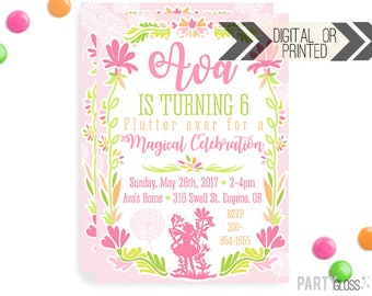 Fairy Invitation | Digital or Printed | Magical Fairy Invitation | Fairy Birthday Invitation | Fairy Invite | Fairy Printables