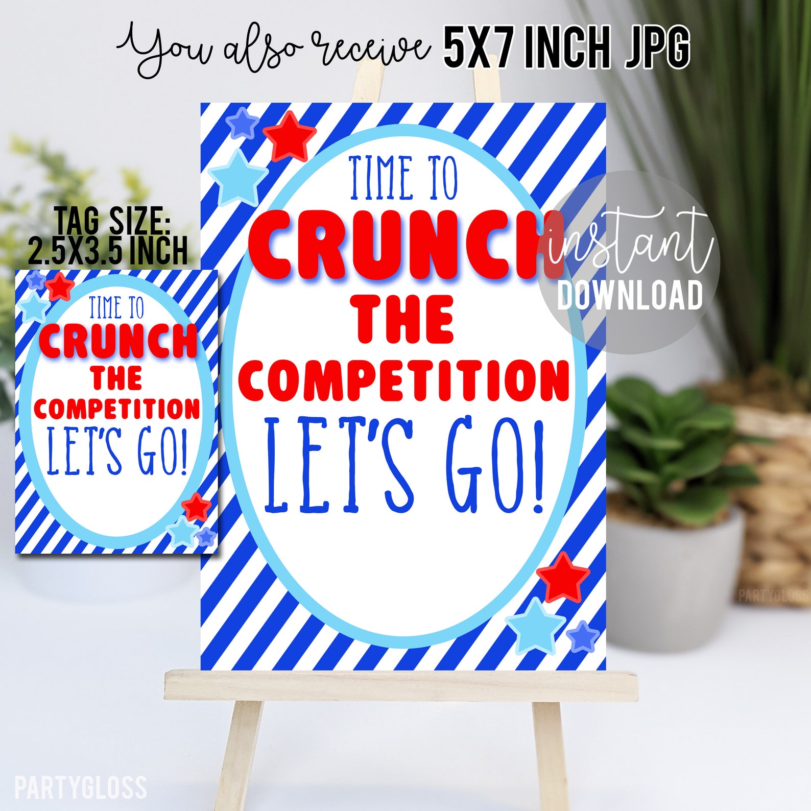 Crunch the Competition Printable Tag Printable Crunch Tags - Etsy