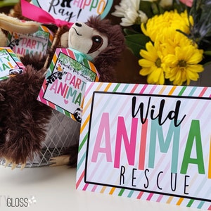 Party Animals Instant Download Birthday Party Package Party Animal Zoo Printable Party Wild One Two Wild Young Wild and Three Party image 2