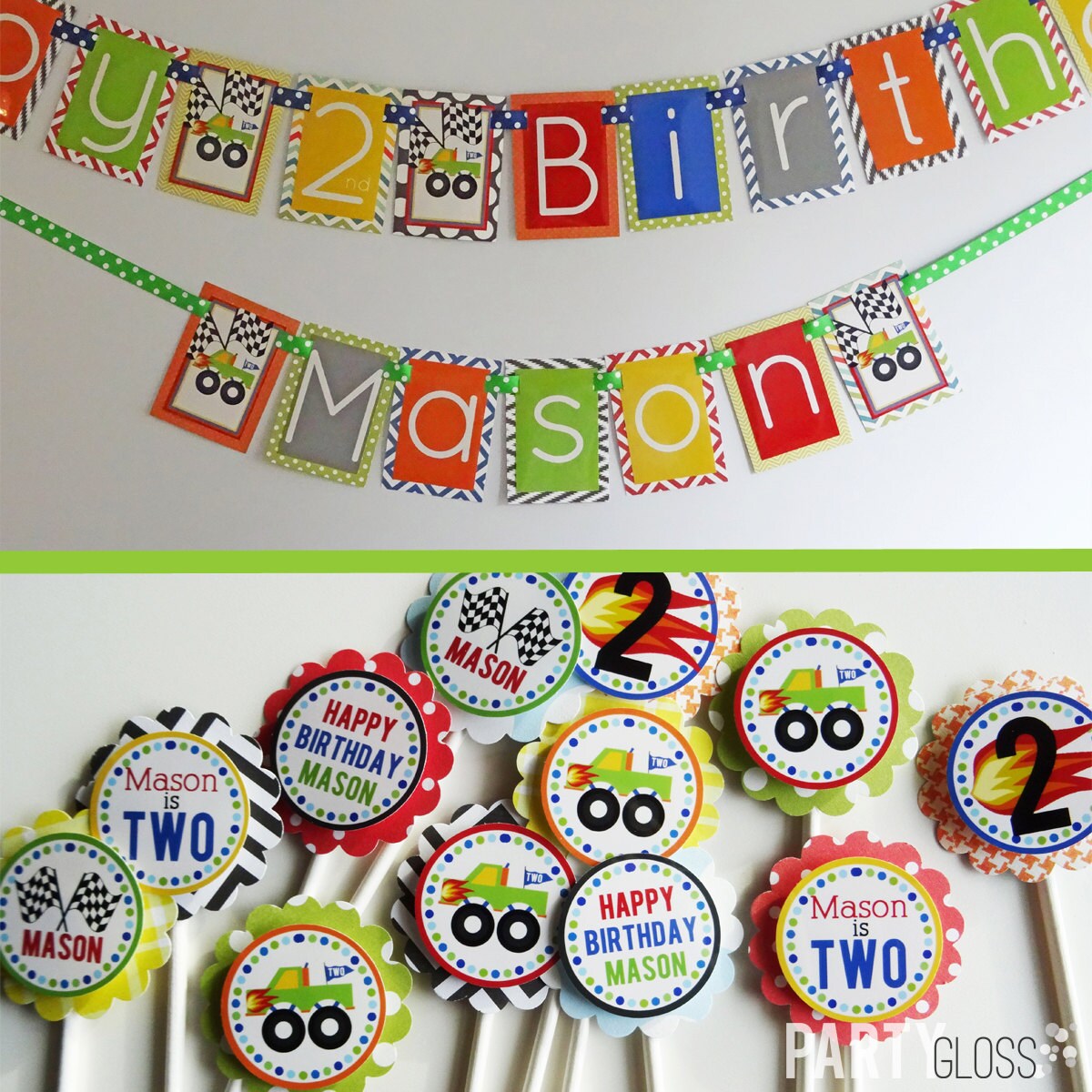 Monster Truck Birthday Party Decorations Fully Assembled | Etsy