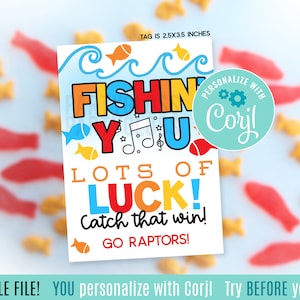 Editable Music Fishin&#39; You Lots Of Luck Catch That Win Printable Gift Tags, Choir Marching Band Performance Orchestra Glee Club Snacks State