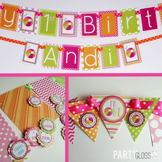 Beach Ball Birthday Party Decorations Fully Assembled Etsy