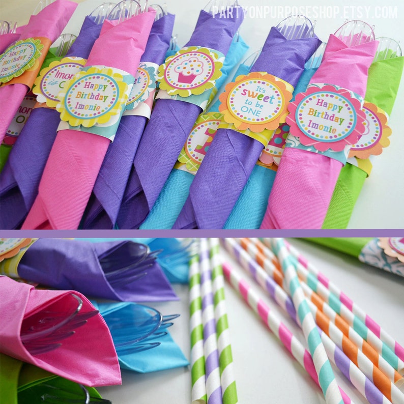 Sweet Shop Birthday Party Decorations Rainbow Colors Fully Etsy