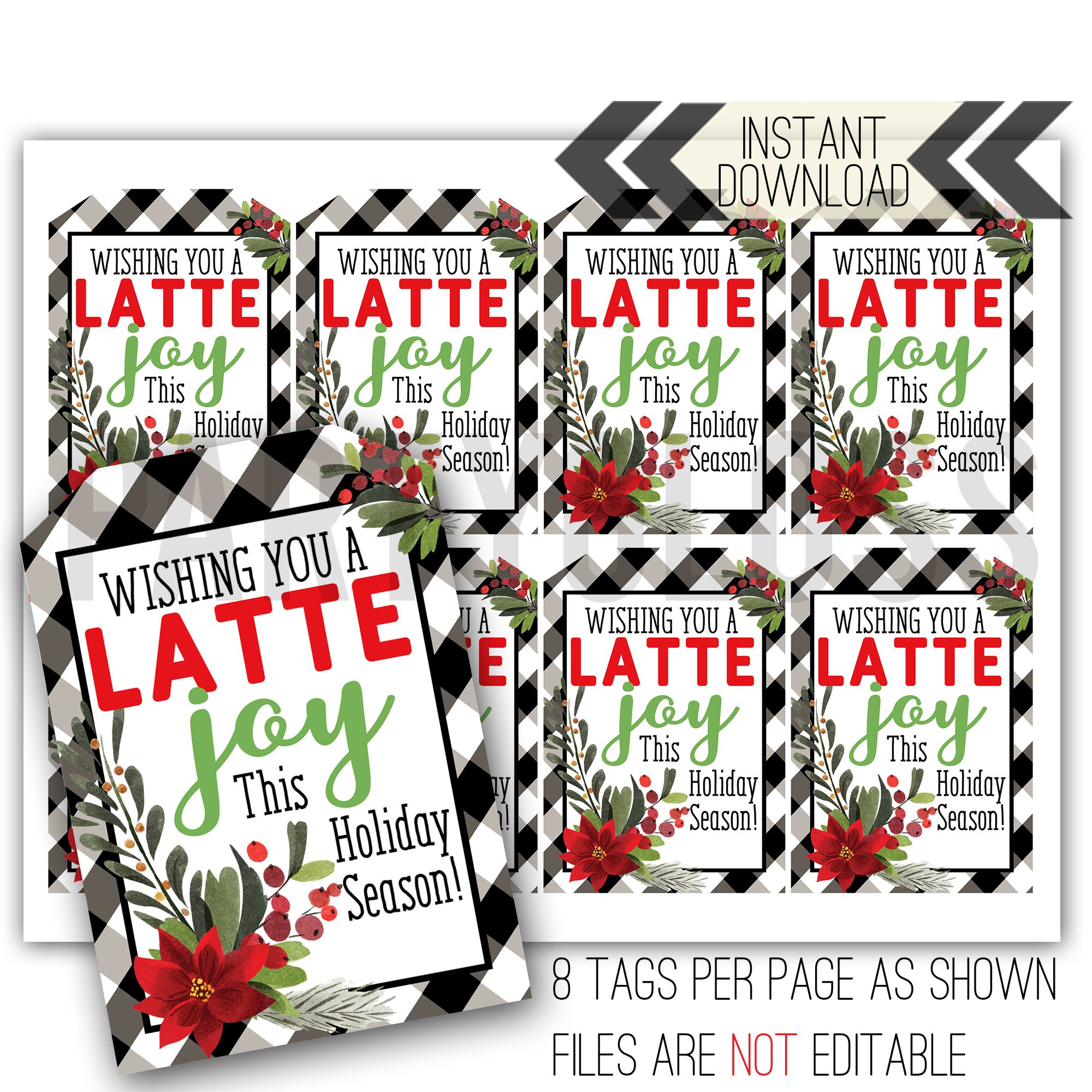 Template for christmas labels 21 per sheet