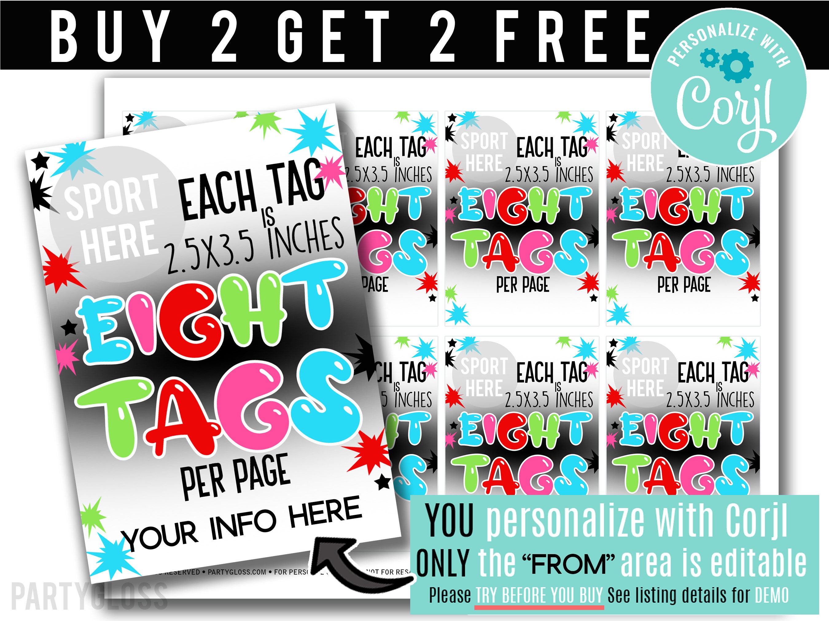 Cheer Luck Rocks Editable Cheer You Are Going to Rock This Good Luck Printable Gift Tags ...