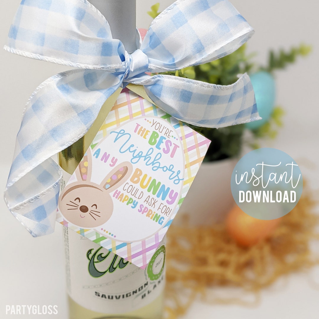 Happy Spring Neighbor Appreciation Printable Tags, Neighborhood Easter ...
