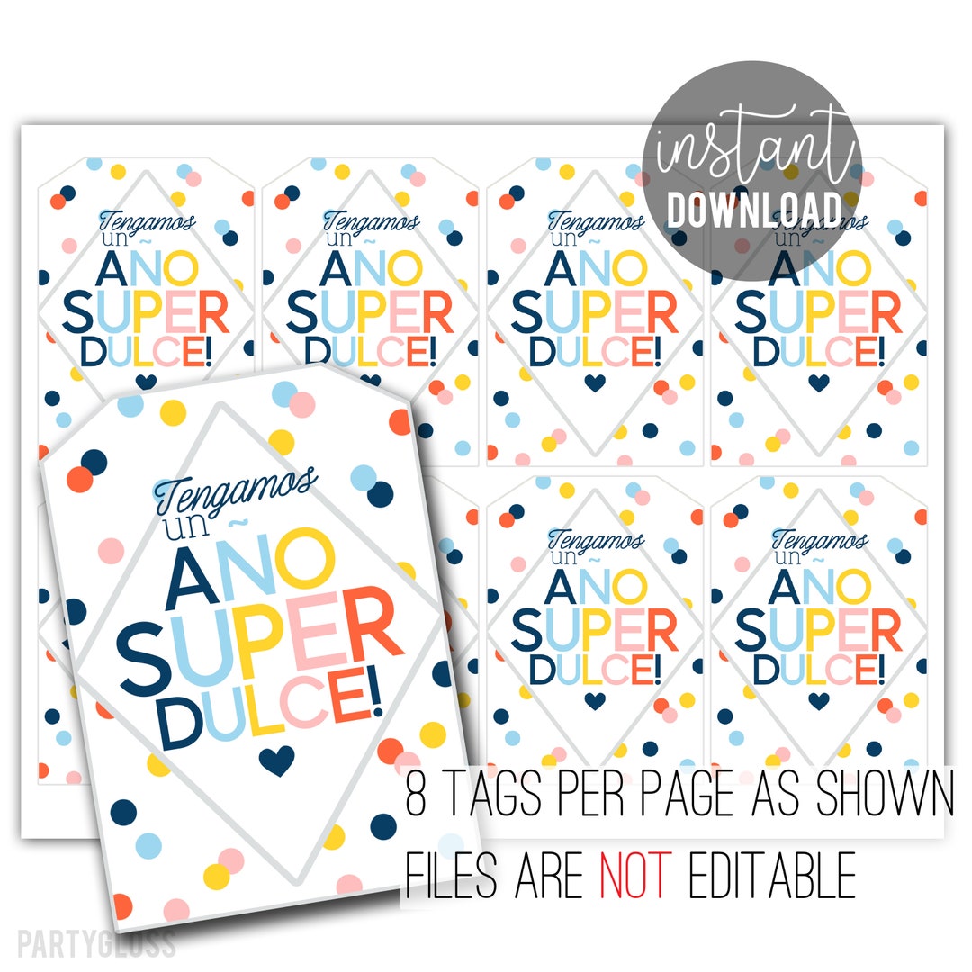 Back to School Printable Gift Tags in Spanish School Staff Etsy