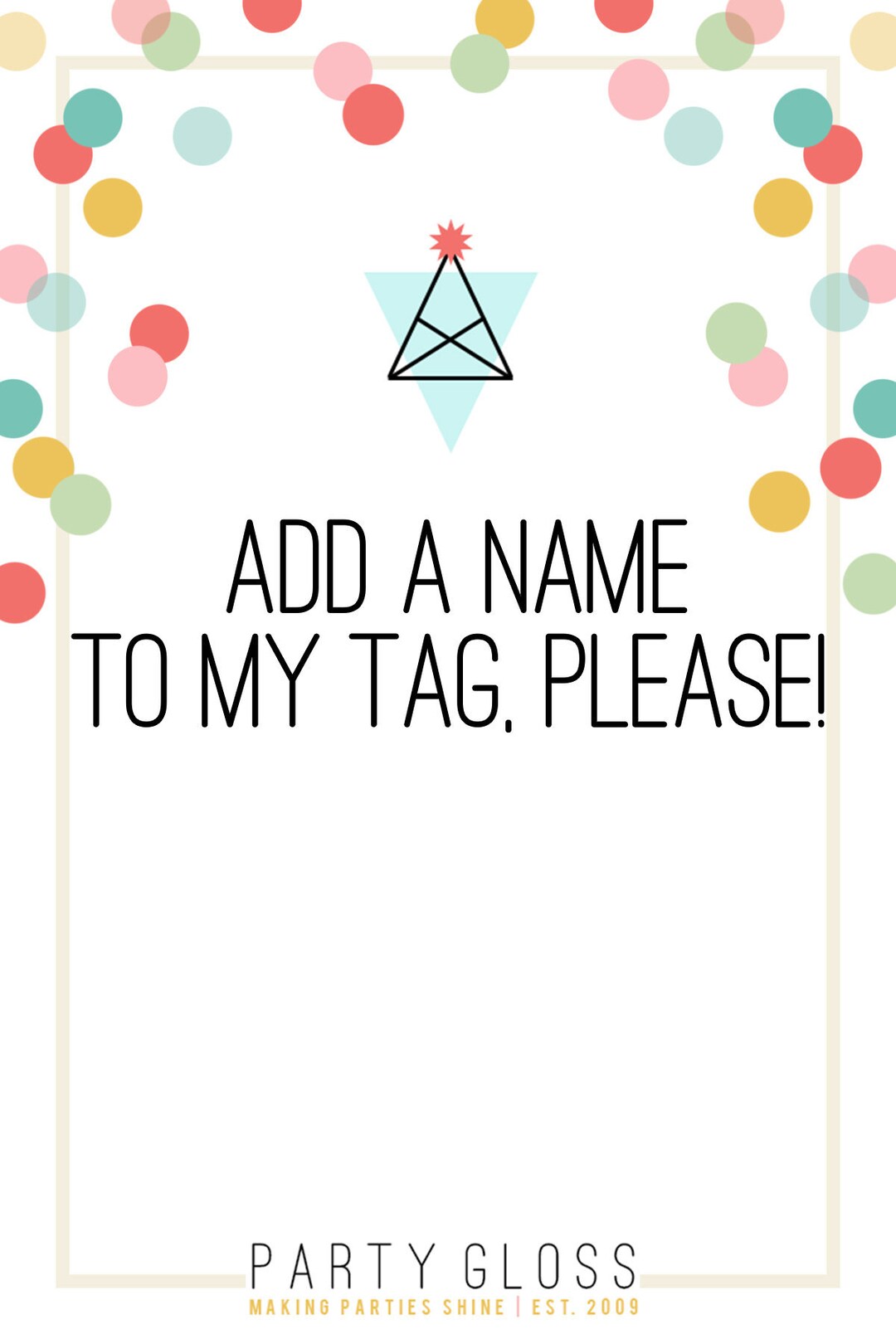 Add Name to Any Printable Tag or Sign - Etsy