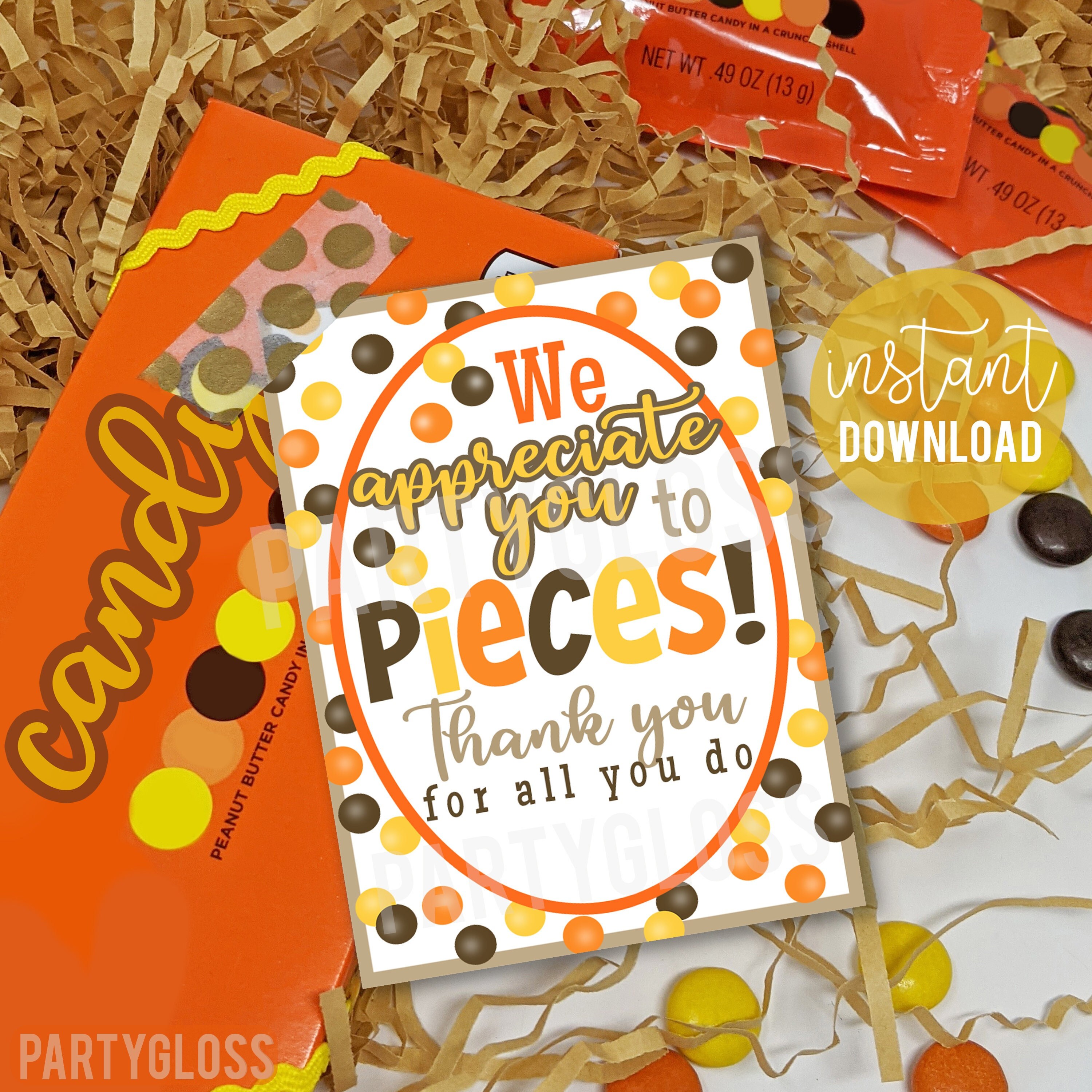 Appreciate You To Pieces Printable Printable Pieces s Etsy