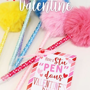 StuPENdous Valentine's Day Printable Teacher Valentine Marker Pen Pencil Crayon Friends Class Team Teammates Classmates Tutor Neighbor Bus image 5