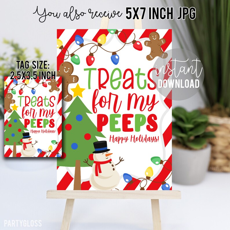 Treats for My Peeps Printable Tag Christmas Peeps Tag Peep Etsy Treats for My Peeps Printable Tag Christmas Peeps Tag Peep Etsy