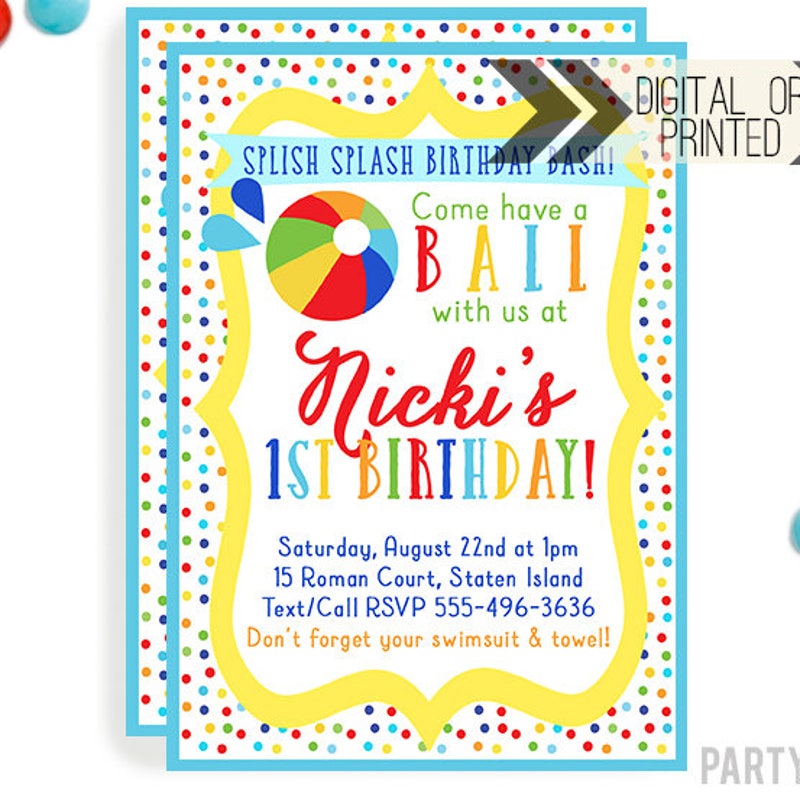 Beach Ball Party - Etsy