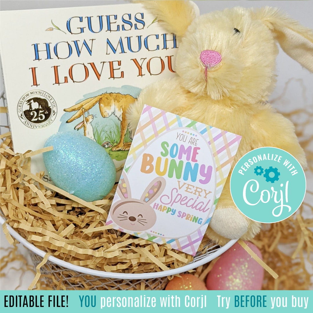 Editable Spring Appreciation Printable Tags You Are Some Bunny Very ...