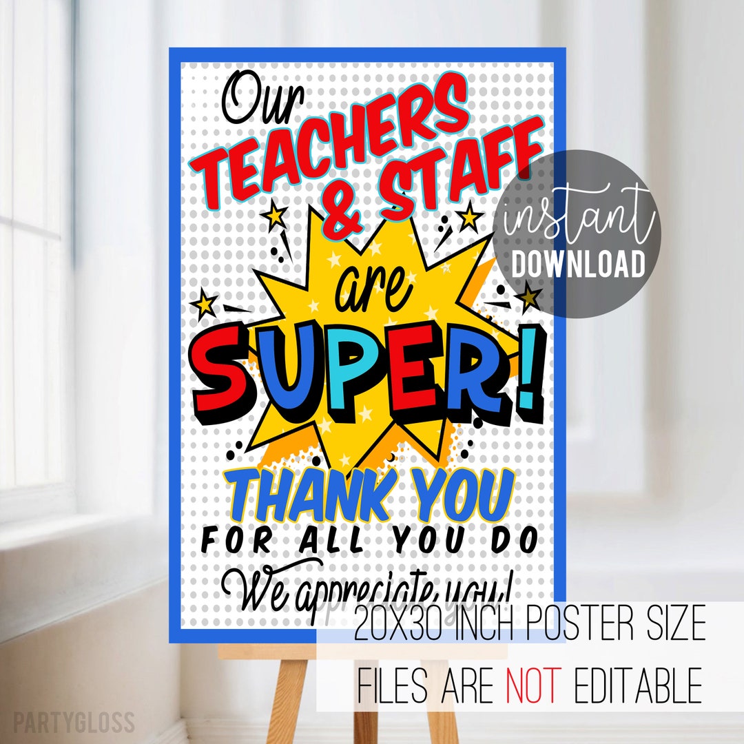 Teacher Appreciation Poster Design Printable Poster Etsy Il 1080xN.3053959571 Oc99