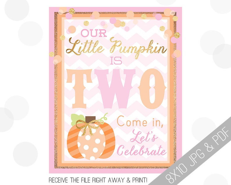 Pumpkin Party Printables Pumpkin Welcome Sign Door Sign | Etsy