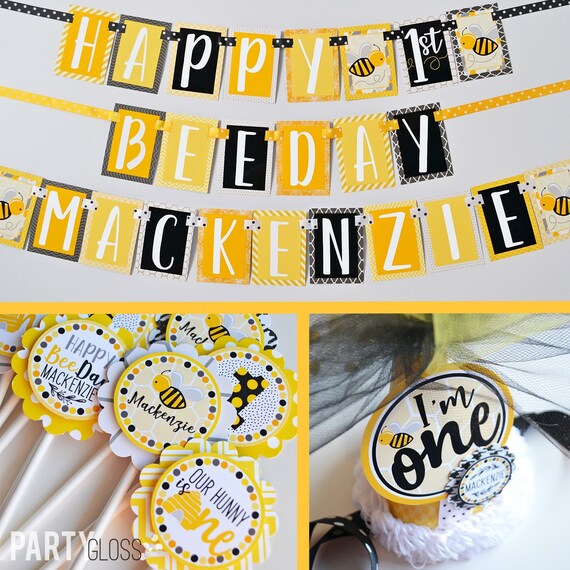 Honey Bee Birthday Party Decorations Fully Assembled Bee Etsy