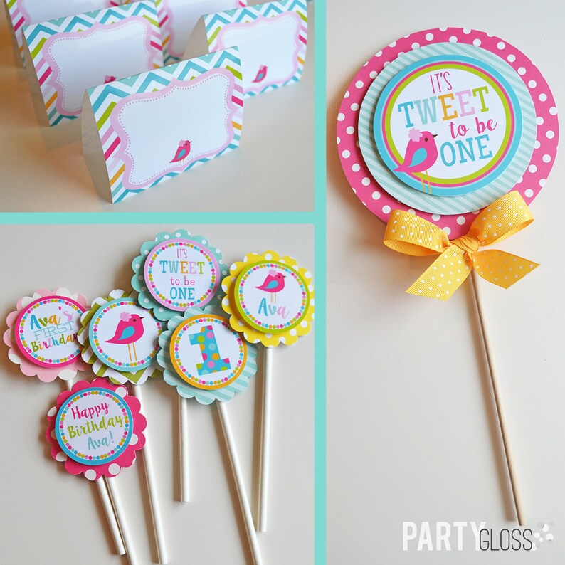 Bird Birthday Party Decorations It's Tweet to Be One Etsy