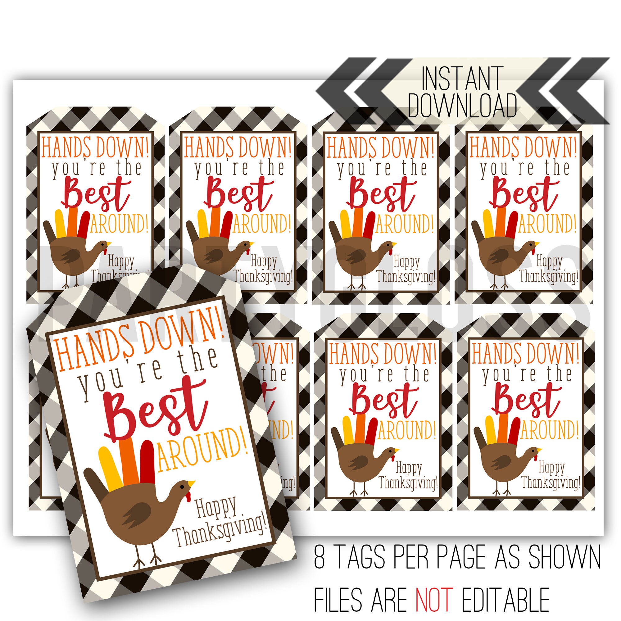 Thanksgiving Teacher Gift Tags Free Printable