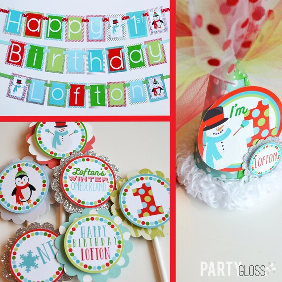 Winter Onederland Birthday Party Decorations Fully Assembled Etsy