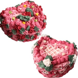 Blumen Schmuckschatullen / Vintage Schmuckschatulle / Fake Cake Box / Vintage Schmuckschatulle / Fake Cake Box / Kawaii Schmuckschatulle