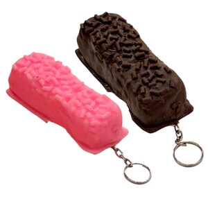 Porta-moedas Brownie / porta-moedas Brownie / bolsa Brownie / porta-moedas Brownie falso / porta-moedas bolo Brownie / porta-moedas
