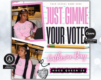 Homecoming Queen flyer , Homecoming Flyer , homecoming campaign flyer Vote Homecoming, HOCO Flyer
