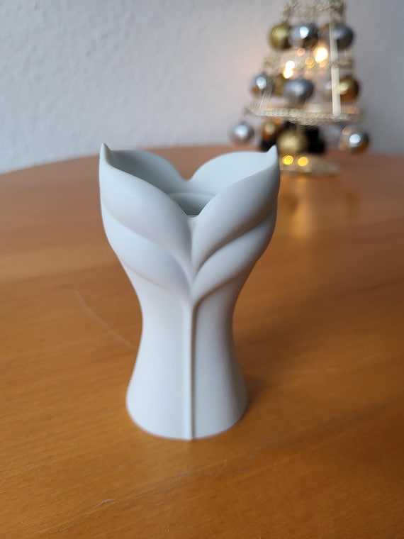 Vintage Rosenthal Kerzenhalter, 1970er Jahre – Porzellan-poesie Aus Blütenblättern