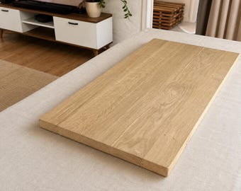 Solid Oak Tabletop 97x50x4 cm – Solid Wood Tabletop – Oak Worktop – Natural Wood Shelf