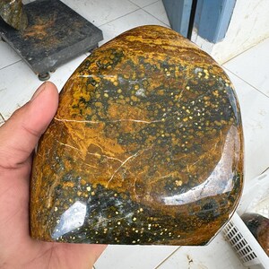 1.2Kg Polished Ocean Jasper or Heliotrope,  gemstone, crystal, Natural Stone, Healing Stone, Decorative Rock