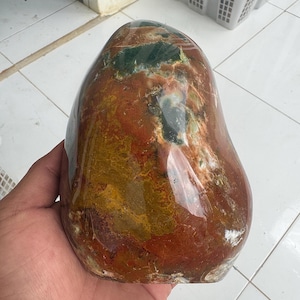 1.6Kg Polished Bloodstone Jasper or Heliotrope,  gemstone, crystal, Natural Stone, Healing Stone, Decorative Rock