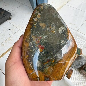1.65Kg Polished Bloodstone Jasper or Heliotrope,  gemstone, crystal, Natural Stone, Healing Stone, Decorative Rock