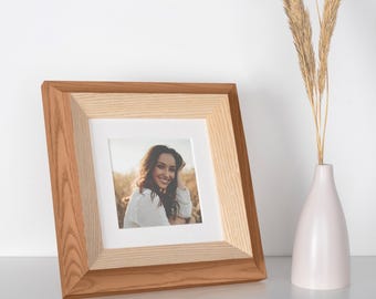 Luxury Frame Collection | Modern Matted Picture Frame | Wood Photo Frame | Contemporary Italian Wooden Mouldings | Unique Wall Frames