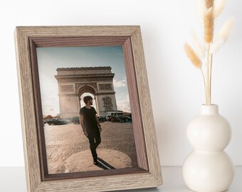Modern Italian Wooden Picture Frames | Crafted from Premium Italian Mouldings | 4x6, 5x7, 8x10, 11x14, 16x20 Custom Sizes | Home Decor Frame