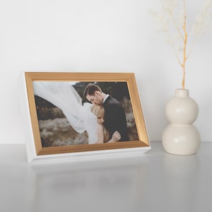 Marcos de fotos italianos modernos de madera / Molduras italianas doradas de primera calidad / Tamaños personalizados: 4x6, 5x7, 8x10, 11x14, 16x20 / Marco para decoración del hogar