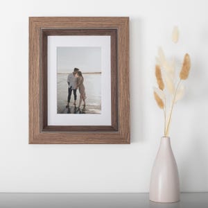 Custom Framed Photo Sign | Your Photo Printed and Framed in Wood Frame | Matted Wooden Frame with Your Picture | Unique Personalized Gift