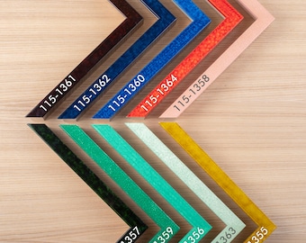 Colorful Wooden Frame for Photo, Poster or Diploma | Handmade Modern Custom Photo Frame | Matted Wooden Frame with Your Picture | Home Decor