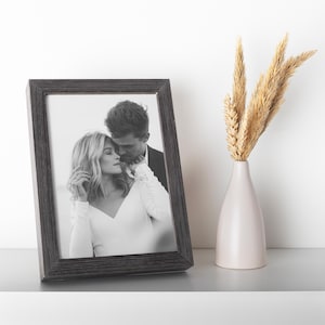 Minimalist Wooden Picture Frames | Crafted from Premium Italian Mouldings | 4x6, 5x7, 8x10, 11x14, 16x20 Custom Sizes | Elegant Home Decor