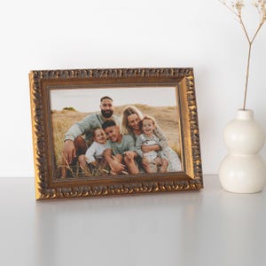 Vintage Baroque Gold and Silver Frame | Ornate Wood Picture Frames | 4x6, 5x7, 8x10, 11x14, 16x20 Custom  Sizes | Retro Home Decor Frames