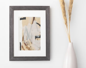 Handmade Wood Picture Frame | Modern Matted Photo Frame | Custom Size Wall Art Frame