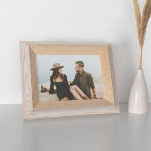Natural Wooden Picture Frames | Crafted from Premium Italian Mouldings | 4x6, 5x7, 8x10, 11x14, 16x20 Custom Sizes | Elegant Home Decor