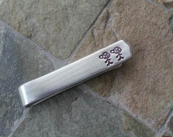 Family Aluminum Tie Bar / Tie Clip - Father's Day - Can Be Personalized Too