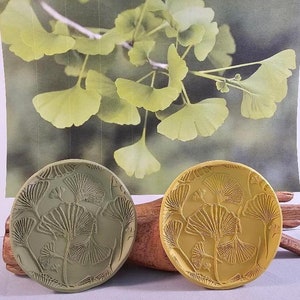Gingko Leaf Trinket Dish - Polymer Clay - Textured - Jewelry Tray - Home Decor - Gift For Woman - Handmade - Nature Inspired - Ready To Ship