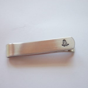 Pinecone Aluminum Tie Bar / Tie Clip Wedding Party Groomsman Gift Fall Wedding image 3