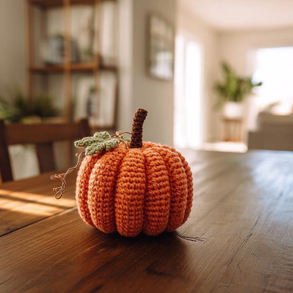 Crochet Pumpkin Pattern PDF | Beginner Friendly Amigurumi Pumpkin Tutorial | DIY Fall Décor Crochet Pattern | Instant Download