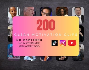 200 Clean Motivational Videos Reels,Tiktok , Youtube Shorts, IG | No Captions | Viral Success Business Inspiration | Premium Clips