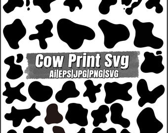 Cow Print Svg Bundle,Cow Print Png,Animal Print Svg,Farm Animal Pattern,Highland Cow Bundle Svg,Baby Cute Cow Svg,Cow Clipart