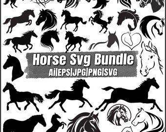 Horse Svg Bundle, Rocking Horse Svg,Silhouette, Horseshoe Svg,FileHorse Head Svg, Horse Portrait Svg, Horse Clipart Svg,Horse Vector Svg